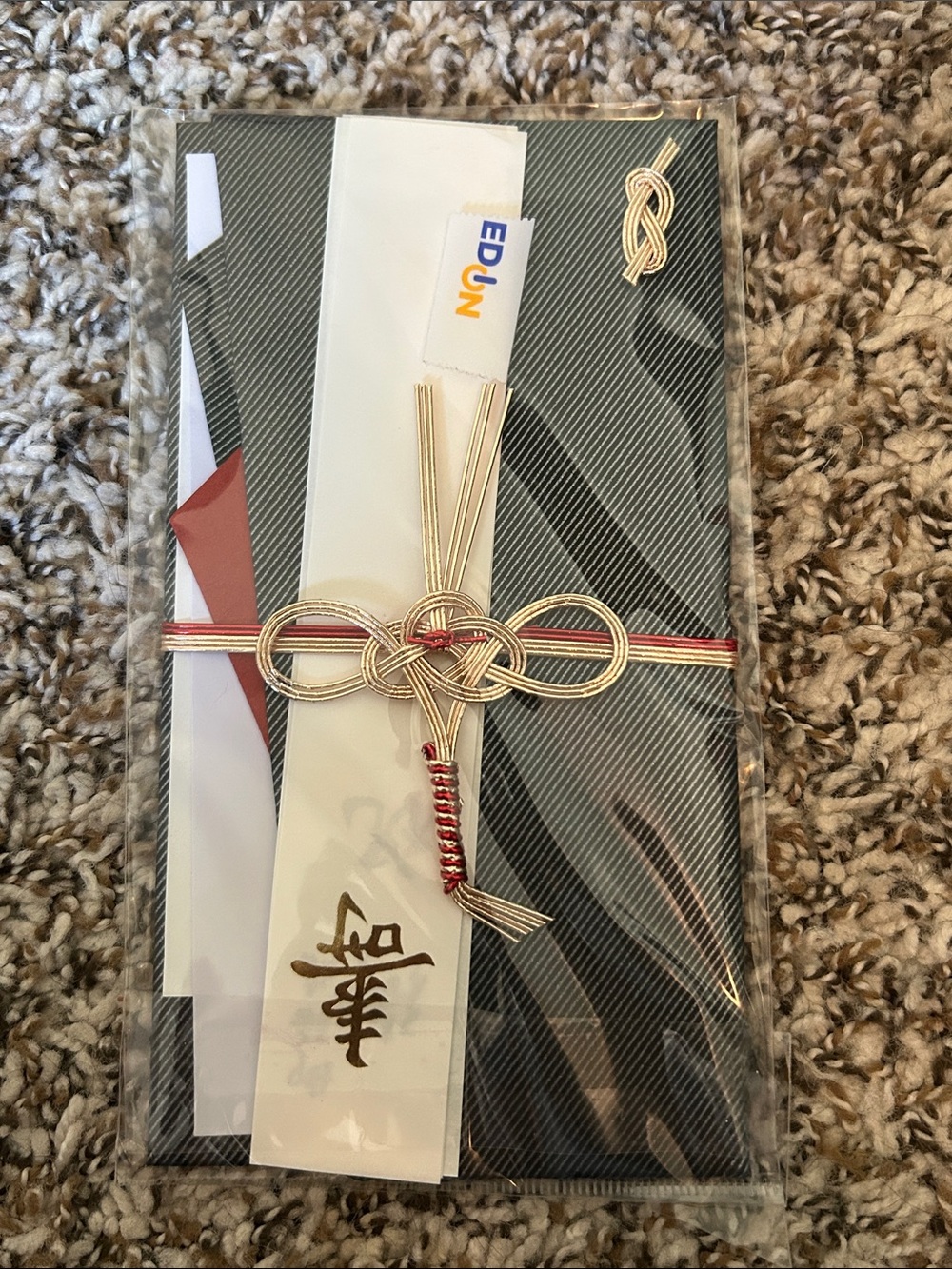 Decorative Gold & Red Mizuhiki Gift Envelope for Home Party Supplies